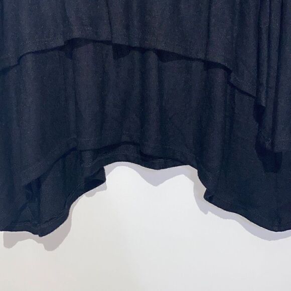 Go Couture Women's Layered Asymmetric Hem Convertible Tube Mini Skirt Blue M NWT - Picture 3 of 7